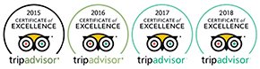 TripAdvisor Certificate of Excellence